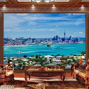 File tranh gốc thành phố biển chất lượng cao