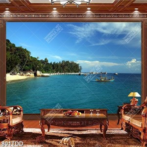 Tranh đoàn tàu trên biển chất lượng cao