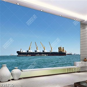 Tranh con tàu trên đại đại dương siêu nét
