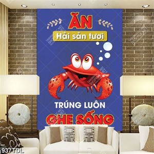 Tranh động lực ăn hải sản Tranh động lực ăn hải sản