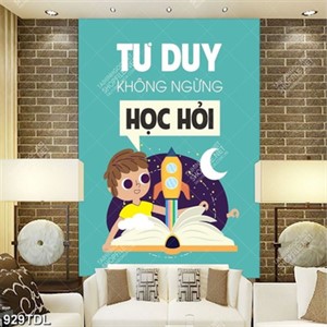 Tranh động lực tư duy không ngừng học hỏi Tranh động lực tư duy không ngừng học hỏi