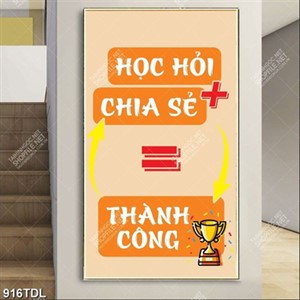 Tranh động lực hoạc hỏi chia sẻ để thành công Tranh động lực hoạc hỏi chia sẻ để thành công