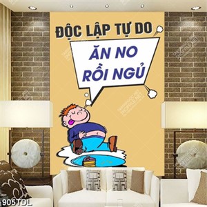 Tranh động lực về ăn ngủ Tranh động lực về ăn ngủ