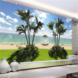 Tranh hòn đảo trên biển đẹp nghệ thuật
