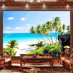 Tranh đảo dừa file chất lượng cao