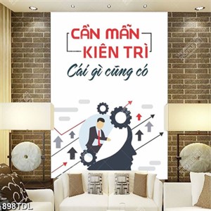 Tranh động lực cần mẫn kiên trì cái gì cũng có Tranh động lực cần mẫn kiên trì cái gì cũng có
