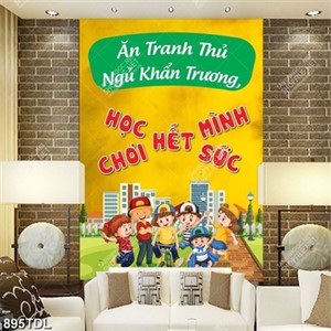 Tranh động lực về giờ giấc học và chơi