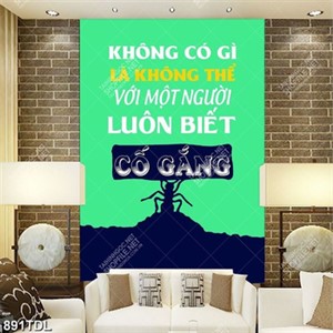 Tranh động lực không có gì là không thể với một người luôn biết cố gắng Tranh động lực không có gì là không thể với một người luôn biết cố gắng