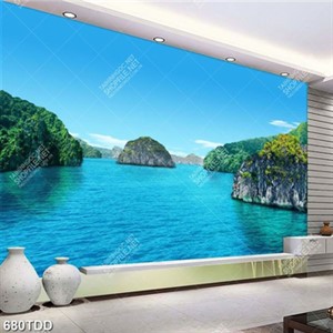 Tranh hòn đảo ở đại dương chất lương cao