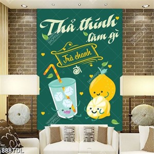 Tranh động lực thả thính trà xanh Tranh động lực thả thính trà xanh