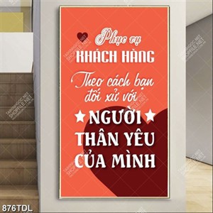 Tranh động lực phục vụ khách hàng Tranh động lực phục vụ khách hàng