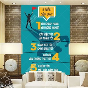 Tranh động lực 5 điều sếp dạy Tranh động lực 5 điều sếp dạy