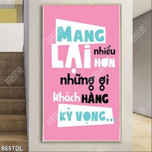 Tranh động lực chăm sóc khách hàng Tranh động lực chăm sóc khách hàng