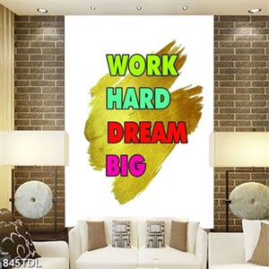 Tranh động lực WORK HARD DREAM BIG Tranh động lực WORK HARD DREAM BIG