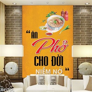 Tranh nha hang quan an động lực về Phở ngon Tranh nha hang quan an động lực về Phở ngon