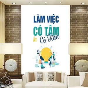Tranh động lực làm việc có tâm có tầm Tranh động lực làm việc có tâm có tầm