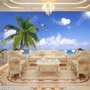 Tranh đại dương bao la và chim hải âu