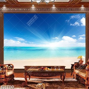 Tranh mặt biển màu hè chất lượng cao