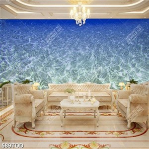 Tranh sóng nước đại dương xanh