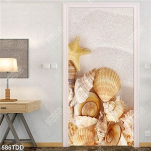 Tranh sò và ốc trên bãi cát chất lượng cao
