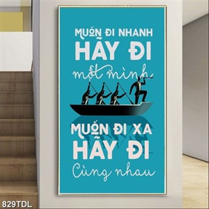 Tranh động lực về nỗ lực để thành công