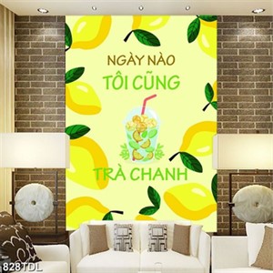Tranh ca phe động lực về trà Chanh Tranh ca phe động lực về trà Chanh