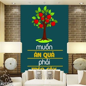 Tranh động lực ăn quả nhớ kẻ trồng cây
