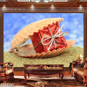 File tranh gốc con sò và hộp quà trang trí