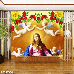 Tranh Mẹ Maria lên trời