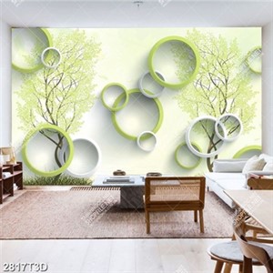 Tranh dán tường cây xanh đẹp