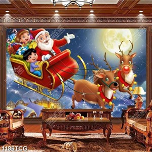 Tranh ông già Noel và tuần lộc Tranh ông già Noel và tuần lộc