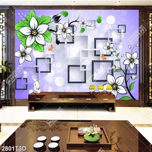 Tranh dán tường nền tím đẹp file gốc