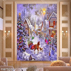 Tranh sơn dầu lễ Noel