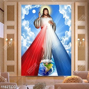 Tranh Chúa lòng thương xót Chúa GiêSu file psd