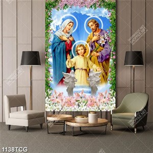 Tranh Thánh Gia Thất file psd đẹp