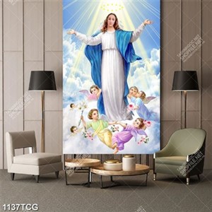 Tranh Mẹ Maria lên trời