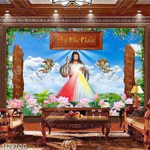 Tranh Chúa Giêsu và thiên thần file psd