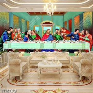 Tranh Bữa Tiệc ly in kính đẹp