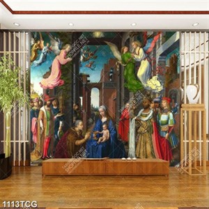 Tranh Mẹ Maria dâng Chúa trong đền thánh