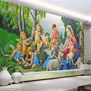 Tranh Chúa Hài Đồng Giêsu và Mẹ Maria