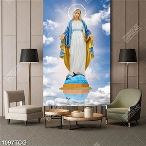 Tranh Mẹ Maria ban sự bình an file psd