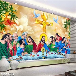 Tranh bữa tiệc ly và 12 tông đồ chất lượng cao in nét