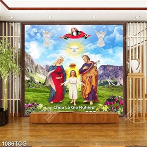 Tranh Thánh Gia Thất file psd