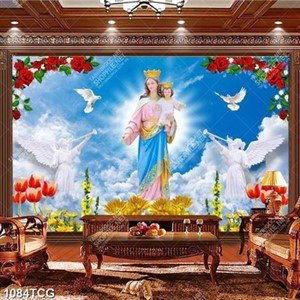 Tranh Đức Mẹ La Vang file psd