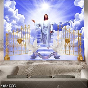 Tranh Chúa GiêSu lên trời file psd