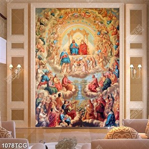 Tranh sơn dầu các thánh trên trời