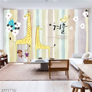 Tranh dán tường hình hưu cao cổ đẹp