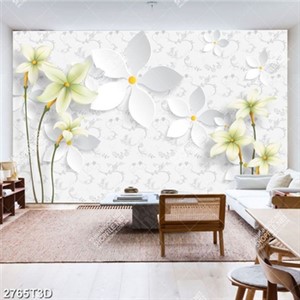 Tranh dán tường hoa thủy tiên đẹp