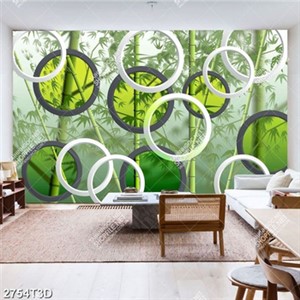 Tranh gắn tường rừng tre chất lượng cao psd