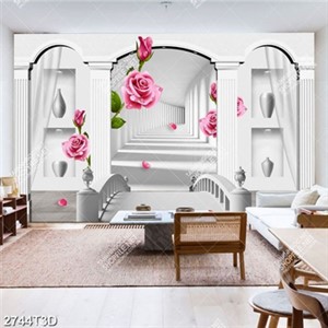 Tranh gốc hoa hồng in kính đẹp